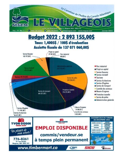 Le Villageois - Janvier 2022